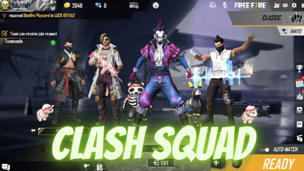 The Clash Squad is a 4 VS 4 mode. In this mode, players come with $500 (in-game money) with them. 