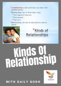 Read more about the article Kinds Of Relationship 11 steps